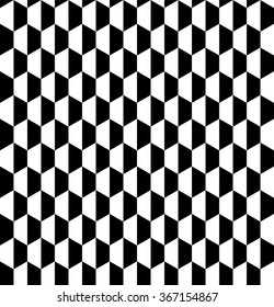 Op art seamless geometric pattern with hexagons