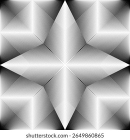 op art seamless pattern, modern halftone lines background, vector decorative texture