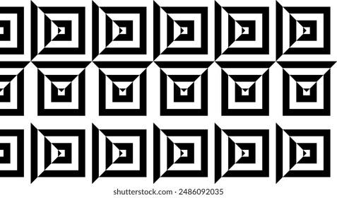 Op art seamless pattern vector design template with black white diagonal inclined lines. Stylish geometric print in y2k style, striped linear texture for textile, fabric, wrapping paper, wallpaper