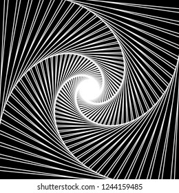 Op Art Spiral Pattern Featured Abstract Stock Vector (Royalty Free ...