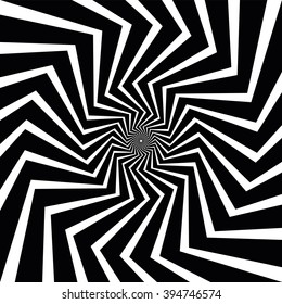 Op Art spiral swirl background