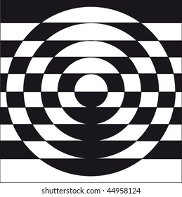 Op Art Vector Illustration Abstract