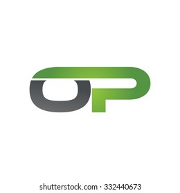 OP Company Linked Letter Logo Green