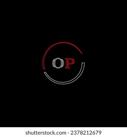 OP creative modern letters logo design template