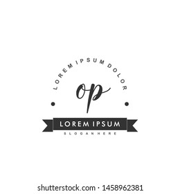 OP Initial beauty monogram logo vector