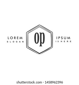 OP Initial beauty monogram logo vector