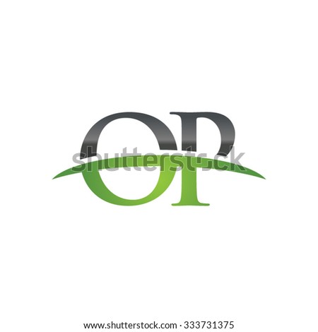 OP initial company green swoosh logo