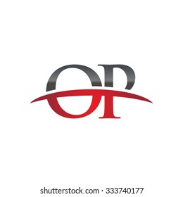 OP initial company red swoosh logo