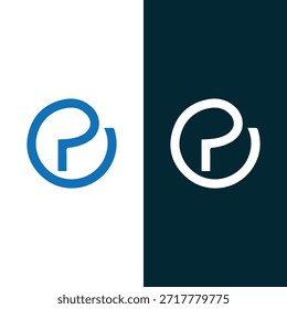 OP Letra inicial Diseño de logotipo Plantilla Vector de stock y Arte vectorial.