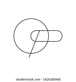 OP initial letter logo template vector icon design