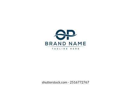 OP logo Design Template Vector Graphic Branding Element.