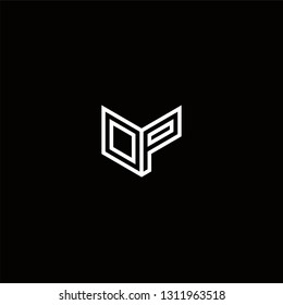 OP Logo Letter initial Designs Templete