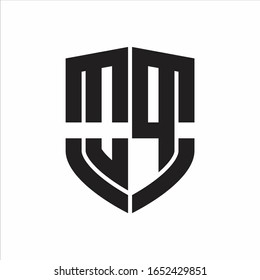 OP Logo monogram with emblem shield shape design isolated on white background