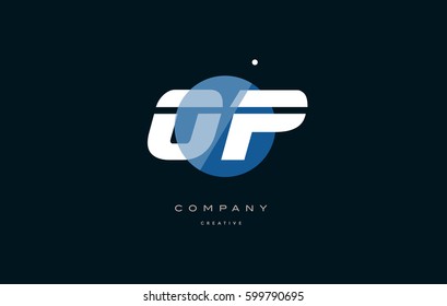 op o p  blue circle dot big font alphabet company letter logo white design vector icon template 