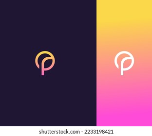 OP, PO Letter Logo Vector Template Abstract Monogram Symbol . Usable for Business sport, technology, fashion, digital And future creative logo