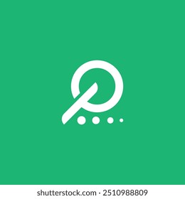 OP ou PO Cartas Ilustração de vetor de logotipo exclusivo. 