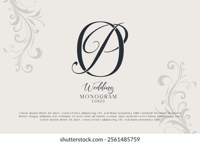 OP PO wedding monogram logo