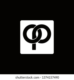 OP typography vector logo