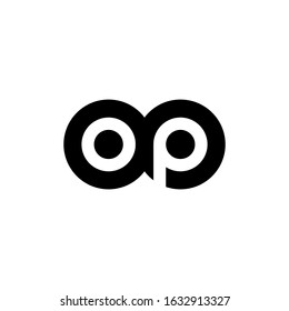 OP vector logo for finance, technology, etc.