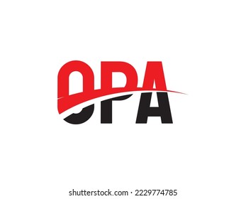 OPA Letter Initial Logo Design Vector Illustration