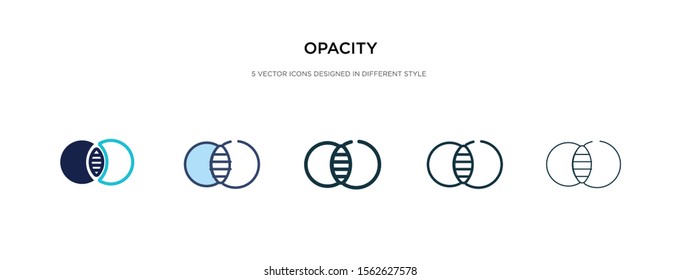 opacity icon in different style vector illustration. two colored and black opacity vector icons designed in filled, outline, line and stroke style can be used for web, mobile, ui