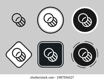 opacity icon set. Collection of high quality black outline logo for web site design and mobile dark mode apps. Vector illustration on a white background