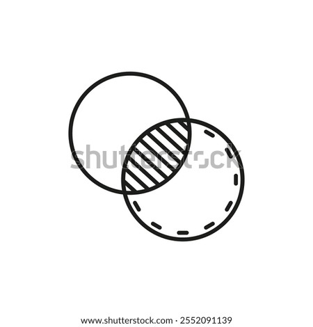 Opacity icon Simple thin line flat symbol