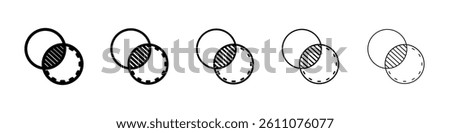 Opacity icon Symbol mark in Outline style