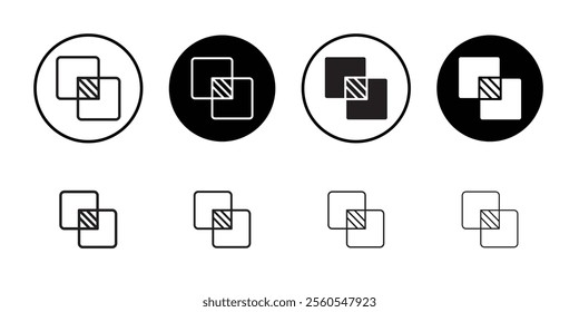 Opacity icon Thin line flat illustration