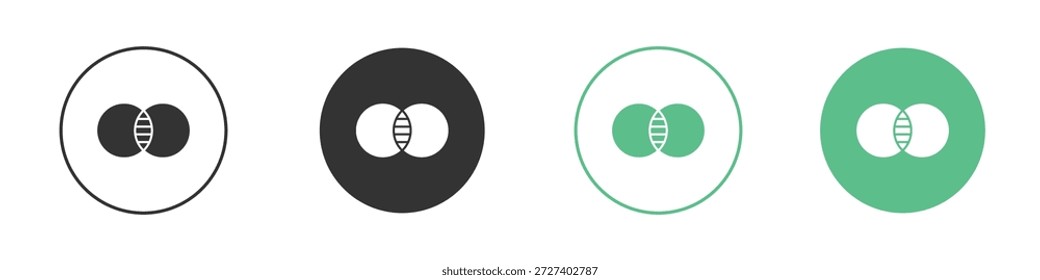 Conjunto de conceitos de ícones de opacidade. Ilustrações de vetor de glifo