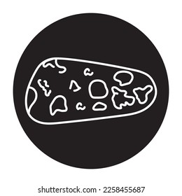 Opal color line icon. Precious stones. Pictogram for web page, mobile app, promo.