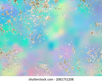 Opal gemstone background. Simulated glitter on faux iridescent opal texture . Trendy Vector template for holiday designs, invitation, card, wedding, save the date.