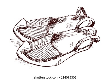 Opanci, traditional balkan shoes