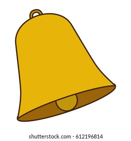 opaque color bell figure design vector illustration
