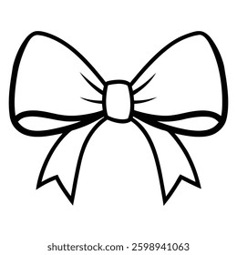 Opaque color ribbon with holding bow vector illustration