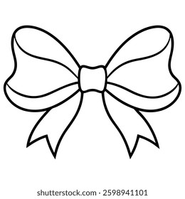 Opaque color ribbon with holding bow vector illustration