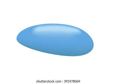 Opaque water drop. Vector illustration