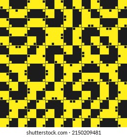 Op-Art digital graphics pattern made with vector abstract forms and generative geometric shapes, useful for web background, poster art design, magazine front page, wall print, cover artwork.