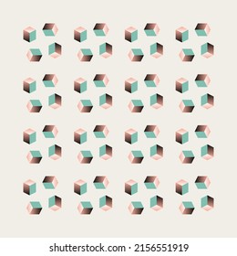 Op-Art digital graphics pattern made with vector abstract forms and generative geometric shapes, useful for web background, poster art design, magazine front page, wall print, cover artwork.