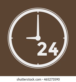 Open 24, clock Icon