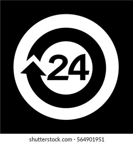 open 24 hours Icon