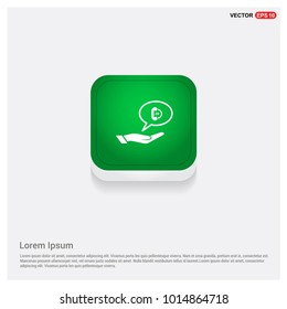 Open 24 hours icon Green Web Button
