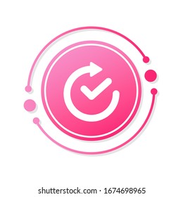 Open 24 hours icon. Signs for web design vector.