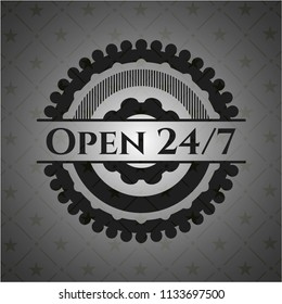 Open 24/7 dark emblem