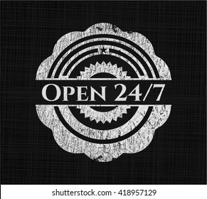 Open 24/7 on blackboard