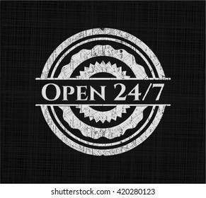 Open 24/7 on blackboard