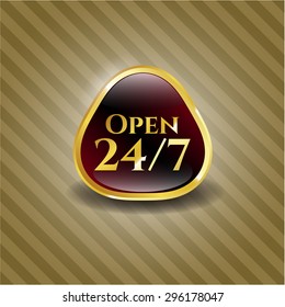 Open 24/7 shiny badge