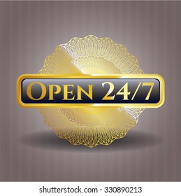 Open 24/7 shiny badge