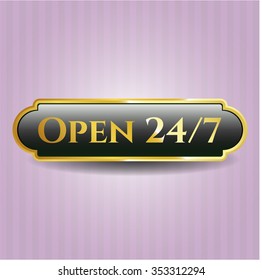 Open 24/7 shiny badge
