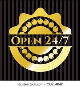 Open 24/7 shiny emblem